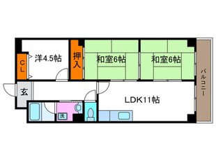 ロイヤル清涼の物件間取画像